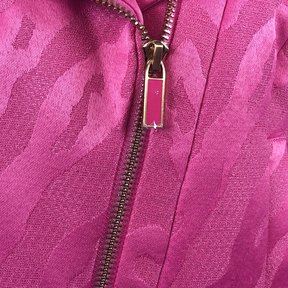 Darling Etcetera pink zebra moto jacket - Picture 3 of 7